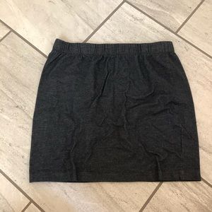 Faux Denim Skirt